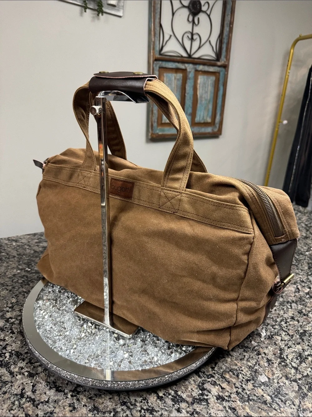 Bugatti Canvas Duffel Bag - Brown NWOT